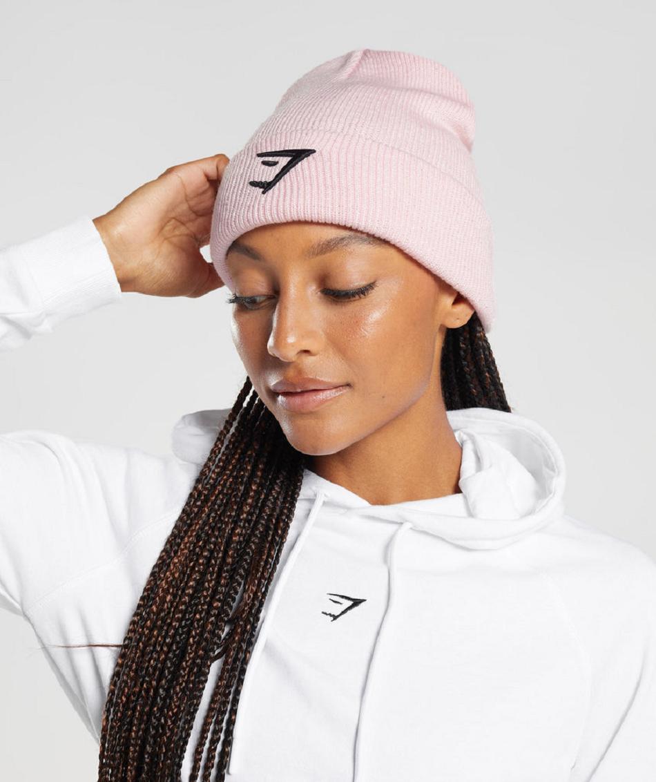 Gymshark Sharkhead Beanie Accessories Šeširi Roze | HR 2095OKI